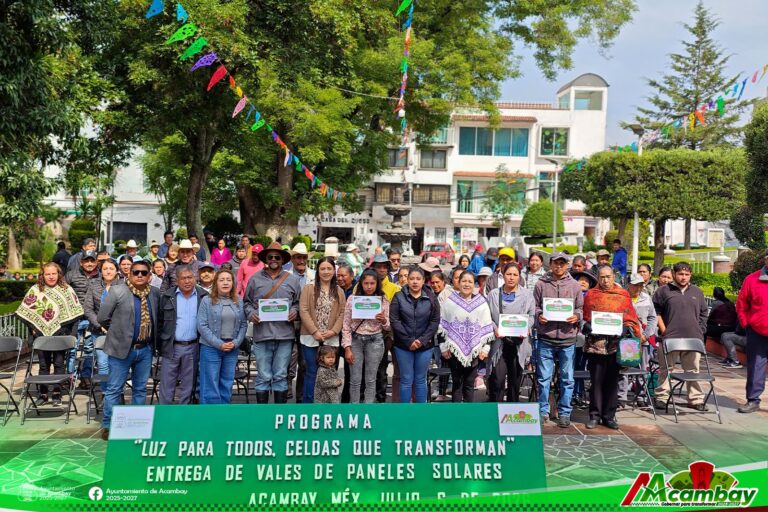 Energía limpia para Acambay: Angélica Colín Pacheco